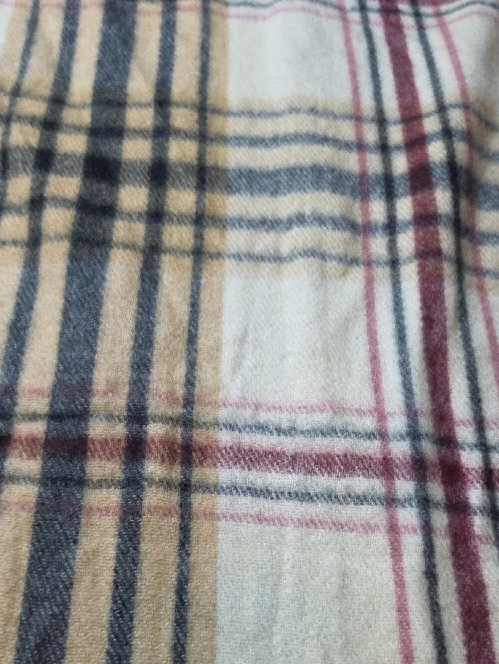 WOOLRICH | Plaid Fringe Shawl Cape Wrap Ruana Open Front Cozy | One Size